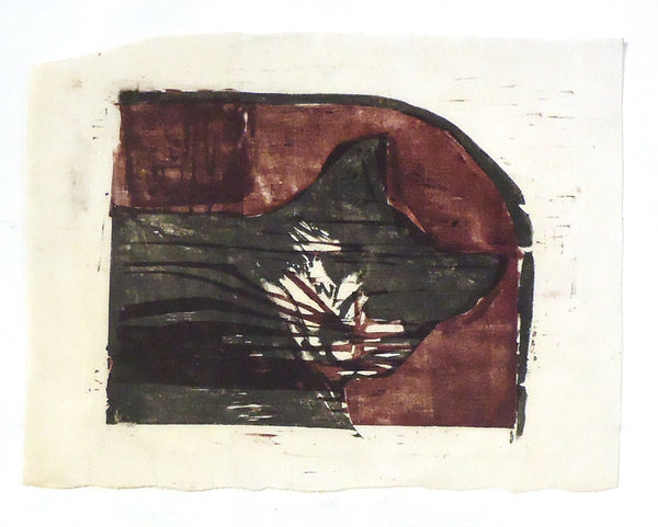 Cat, woodcut print by Pennsylvania artist Sidney Goodman, c. 1962, available at Cerulean Arts. 