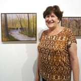 Cerulean Arts Collective Member Celia Abrams during her exhibition