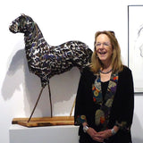 Alysa Bennett during her exhibition at Cerulean Arts