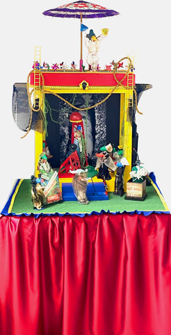 Cootie Killers' Theatre, found object & mixed media sculpture by Cerulean Arts Collective Member Lydia Hamilton Brown