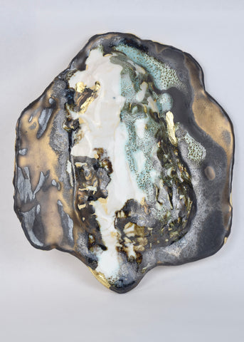 Root 3, ceramic wall sculpture by Cerulean Arts Collective member Damini Celebre