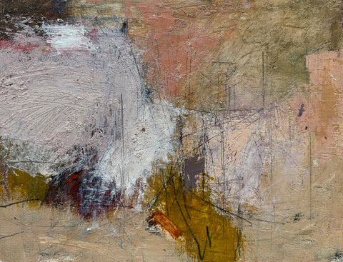 Chester - 35, oil and pastel on paper mounted on board painting by Cerulean Arts Collective Member Mashiul Chowdhury