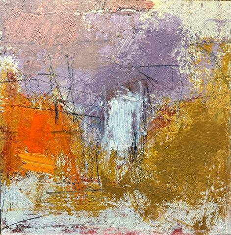 Chester - 37, oil and charcoal on paper mounted on board painting by Cerulean Arts Collective Member Mashiul Chowdhury