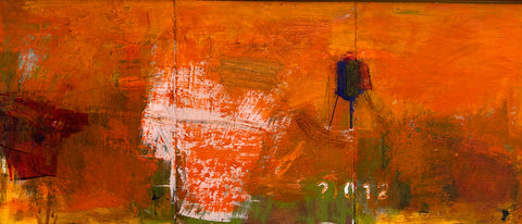 Columbus Avenue - 21, oil on Masonite board painting by Cerulean Arts Collective Member Mashiul Chowdhury