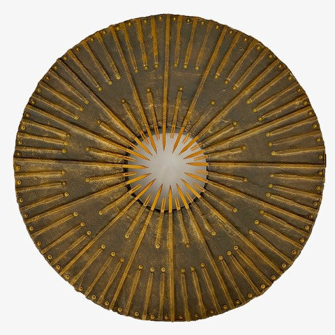 To the Point, handmade paper, bamboo, beads, pins & acrylic paint sculpture by Cerulean Collective Member Carol Cole