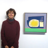 Kathleen Craig during her exhibition at Cerulean Arts