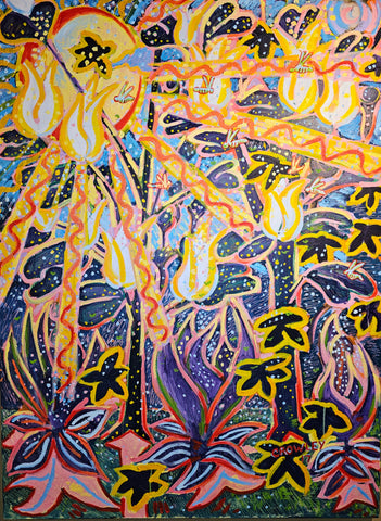 Dragon's Dew, oil on canvas painting by Cerulean Arts Collective Member Dan Crowley