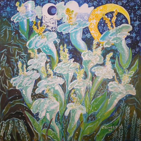 Illuminations, oil on canvas painting by Cerulean Arts Collective Member Dan Crowley