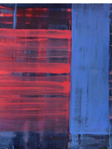 Nocturnal Rush, acrylic on paper abstract painting by Philadelphia artist Peg Curtin