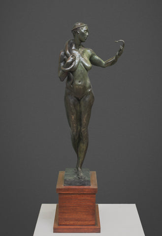 Hygieia, bronze sculpture by Morgan Dummitt