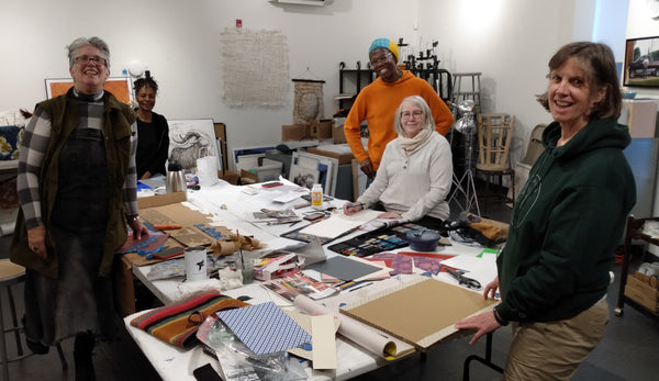 Mixed Media Collage Painting with Mikel Elam