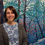 Cerulean Arts Collective Member Laura Eyring at her solo exhibition