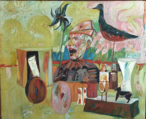 Sidney Goodman: Untitled [Clown with Toys]