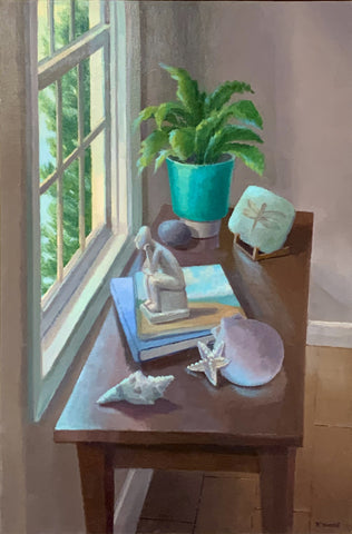 Natural History, oil on panel painting by Cerulean Arts Collective Member Kimberly Hoechst.