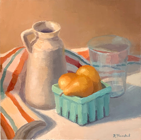 Three in One, oil on linen panel painting by Cerulean Arts Collective Member Kimberly Hoechst.