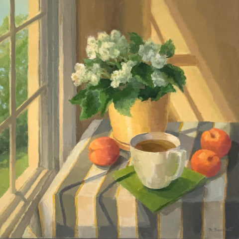 ZigZag, oil on panel painting by Cerulean Arts Collective Member Kimberly Hoechst.