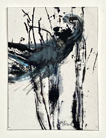 A Part Of, monoprint on paper print by Cerulean Arts Collective Member Monica Kane