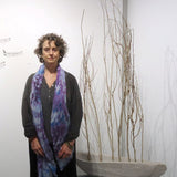 Monica Kane during her exhibition at Cerulean Arts