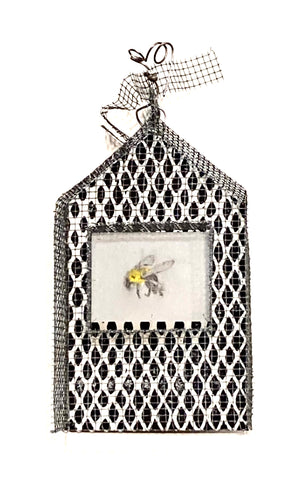 Saved #4, mixed media wall sculpture by Cerulean Arts Collective Member Monica Kane