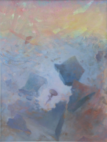 Christ was a Jew, oil on Arches paper painting by Cerulean Collective Member Frederic C. Kaplan.