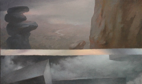 Singing to the Cosmos, oil on canvas painting by Cerulean Collective Member Frederic C. Kaplan