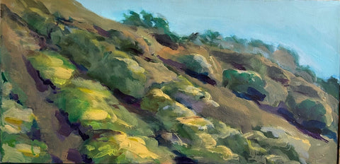 Upward, acrylic on canvas painting by Cerulean Arts Collective Member Susan Leshnoff