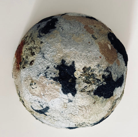Earth's Mantle, paper pulp and pigments sculpture by Cerulean Arts Collective Member Anne Marble