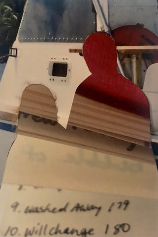 Journal Portrait (Washed Away), photo collage by Philadelphia artist Kate McCammon