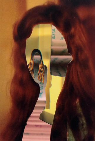 Journal Portrait (Alone), photo collage by Philadelphia artist Kate McCammon