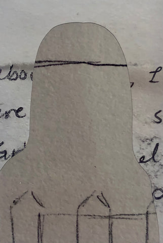 Journal Portrait (Fence), photo collage by Philadelphia artist Kate McCammon