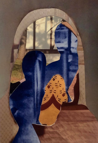 Journal Portrait (Wedding Date), photo collage by Philadelphia artist Kate McCammon