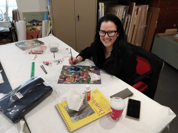 Mixed Media Collage Painting with Mikel Elam