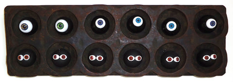 Star Gazing, found object assemblage sculpture by Cerulean Arts Collective member Kathleen McSherry.