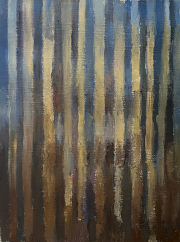 Plexiglass Window, oil on linen painting by Cerulean Arts Collective Member Sean Sauer