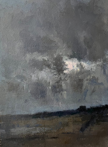 Storm Sky, oil on linen painting by Cerulean Arts Collective Member Sean Sauer