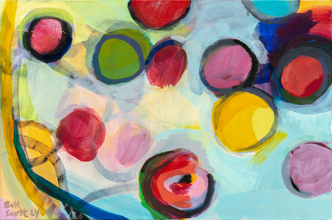 A Longed-for Calm, oil on canvas painting by Philadelphia artist Bill Scott. Included in the exhibition Love Letters to an Unknowable Future - Paintings and Works on Paper, at Cerulean Arts April 23 - May 18, 2025.