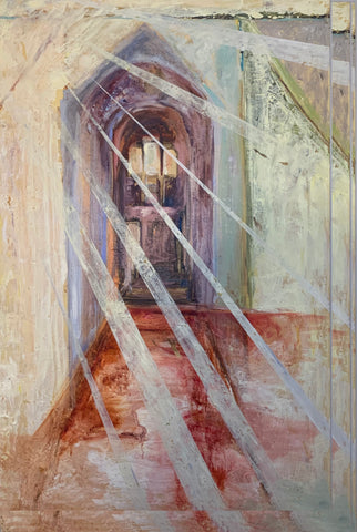 When the Morning Comes, Fort Mott, Finn's Point, N.J., oil on canvas painting by Cerulean Arts Collective member Noreen Scott Garrity