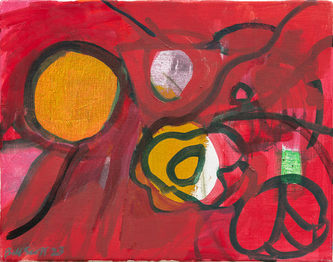 Gradually, oil on canvas painting by Philadelphia artist Bill Scott.&nbsp; Included in the exhibition Love Letters to an Unknowable Future - Paintings and Works on Paper, at Cerulean Arts April 23 - May 18, 2025.