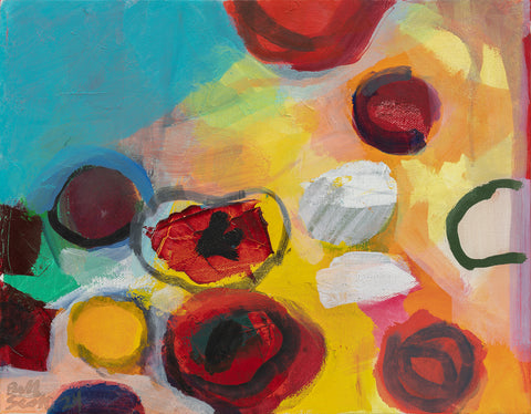 Gratitude, oil on canvas painting by Philadelphia artist Bill Scott.&nbsp; Included in the exhibition Love Letters to an Unknowable Future - Paintings and Works on Paper, at Cerulean Arts April 23 - May 18, 2025.