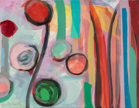 Inside from Outside II, oil on canvas painting by Philadelphia artist Bill Scott.&nbsp; Included in the exhibition Love Letters to an Unknowable Future - Paintings and Works on Paper, at Cerulean Arts April 23 - May 18, 2025.