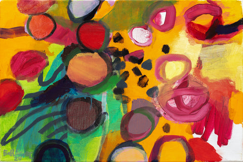 Love at First Sight, oil on canvas painting by Philadelphia artist Bill Scott. Included in the exhibition Love Letters to an Unknowable Future - Paintings and Works on Paper, at Cerulean Arts April 23 - May 18, 2025.