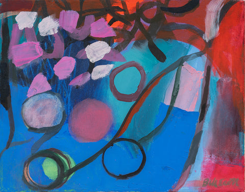 Winter, oil on canvas painting by Philadelphia artist Bill Scott.&nbsp; Included in the exhibition Love Letters to an Unknowable Future - Paintings and Works on Paper, at Cerulean Arts April 23 - May 18, 2025.