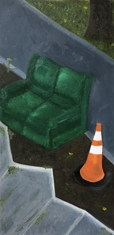 An Unlikely Pair, oil on canvas painting by Cerulean Arts Collective Member Susan Sullivan