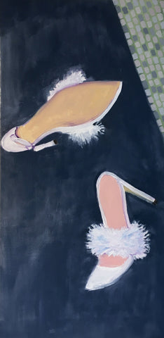 Marabou Alley, oil on canvas painting by Cerulean Arts Collective Member Susan Sullivan