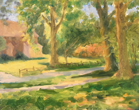 View From South Ardmore Park, oil on board painting by Cerulean Arts Collective Member Jeff Thomsen