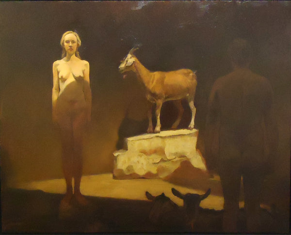 Patricia Traub: Three Goats and Two Humans