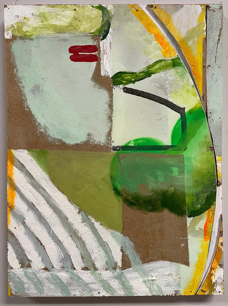 Blowing Bubbles, So-Called, acrylic, oil and wood on panel painting by Ryan Ward available at Cerulean Arts.