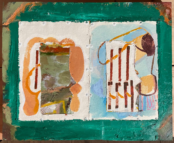 To Go To Win To Top To Fill, acrylic and oil on wood painting by Ryan Ward available at Cerulean Arts